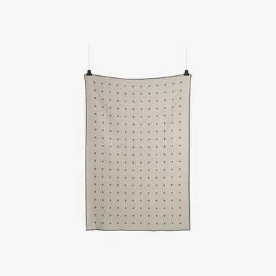 Nordic Nest Røros Tweed Pastille blanket 135x200 cm Black and white