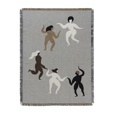 Nordic Nest ferm LIVING Free tapestry blanket 120x170 cm Grey