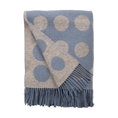 Nordic Nest Almedahls Pricktyg throw 130x170 cm Blue-beige