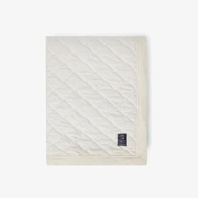 Nordic Nest Lexington Quilted Organic Cotton Velvet bedspread 160x240 cm Snow white