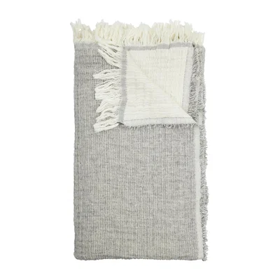 Nordic Nest Boel & Jan Samos throw 120x150 cm Grey