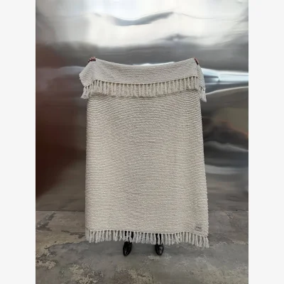 Nordic Nest Tinted Janzen bouclé throw Solid off-white-natural 130x170 cm