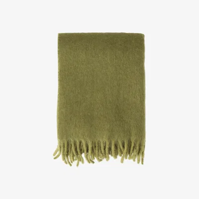 Nordic Nest Scandi Living Dune mohair throw 130x170 cm Olive