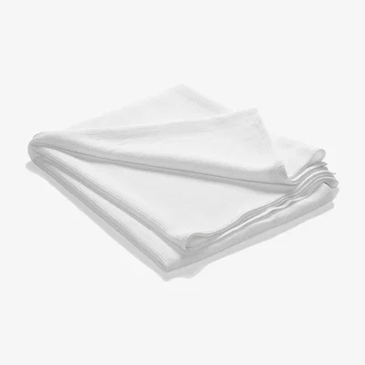 Nordic Nest Etol Design Stripe bedspread stonewashed cotton 180x260 White
