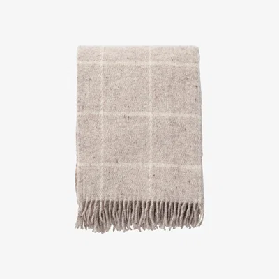 Nordic Nest Vinga wool throw Beige