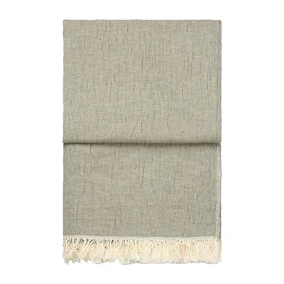 Nordic Nest Elvang Denmark Lavender throw 130x180 cm Bottle green