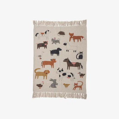 Nordic Nest Samus throw 80x100 cm Natural