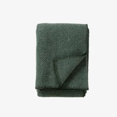 Nordic Nest Domino wool throw green