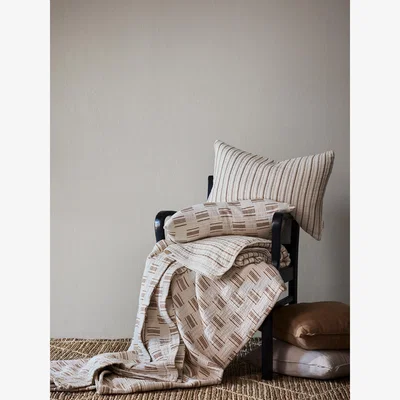 Nordic Nest Tell Me More Julien bedspread 180x260 cm Off-white-rust red