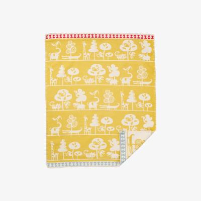 Nordic Nest Serengeti children's blanket yellow