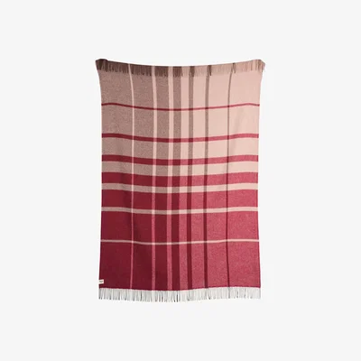 Nordic Nest Røros Tweed Filos throw 145x220 cm Burgundy