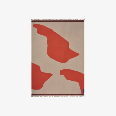 Nordic Nest Mette Ditmer Studio throw blanket Orange 130x175 cm