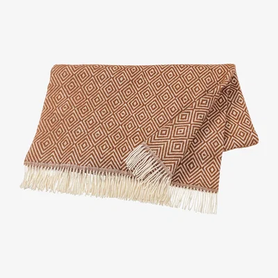 Nordic Nest Salt wool throw terracotta