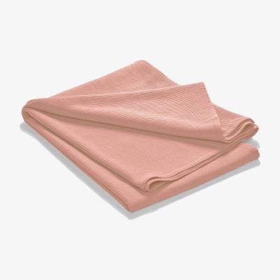 Nordic Nest Etol Design Stripe bedspread stonewashed cotton 260x260 Dusty rose