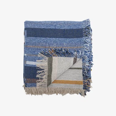 Nordic Nest Bloomingville Toscana throw 130x160 cm Blue
