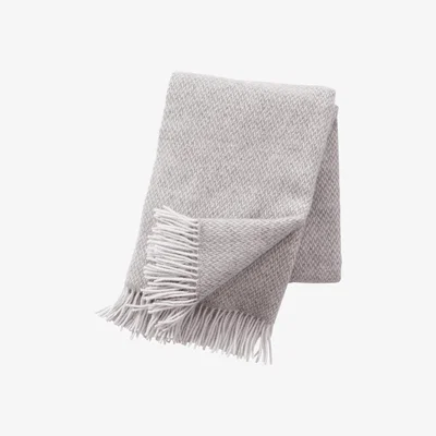 Nordic Nest Pulse wool throw sand (beige)