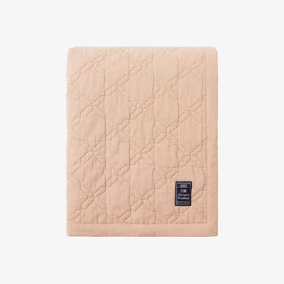 Nordic Nest Lexington Quilted Recycled Cotton bedspread 260x240 cm Beige