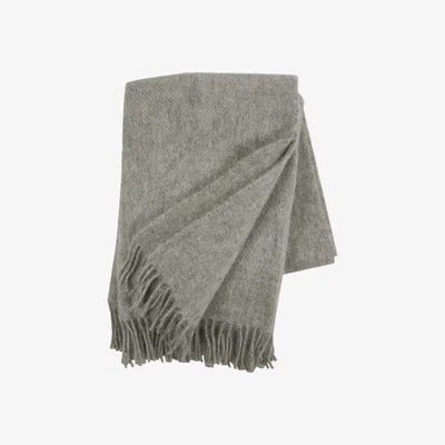 Nordic Nest Gotland wool throw natural grey