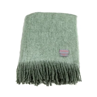 Nordic Nest Stackelbergs Mohair blanket Moss & green melange