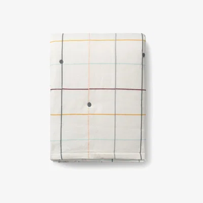 Nordic Nest Outdoor Check quilted throw 130x180 Multi