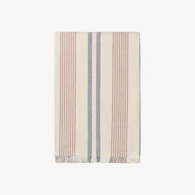 Nordic Nest Iris throw 130x180 cm Blue-Rusty red