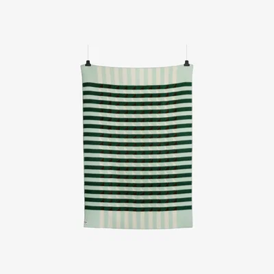 Nordic Nest Røros Tweed Kvam blanket 135x200 cm Green