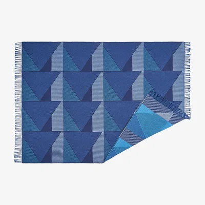 Nordic Nest NJRD Metric focus No. 3 cotton blankets 130x185 cm Blue