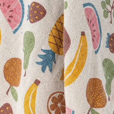 Nordic Nest Bloomingville Fruitta cotton throw 160x130 cm Yellow