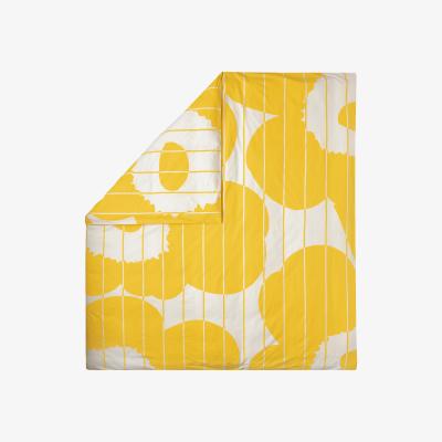 Nordic Nest Marimekko Vesi Unikko duvet cover 220x240 cm Spring yellow-ecru