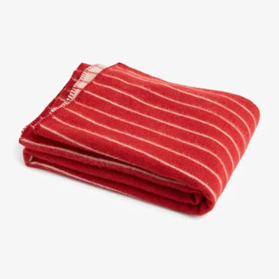 Nordic Nest HAY Outdoor Market blanket Beige-red 130x180 cm