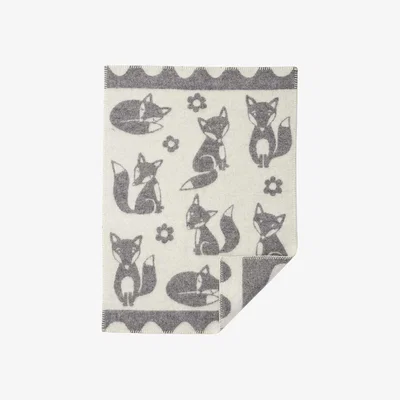 Nordic Nest Fox children's blanket grey