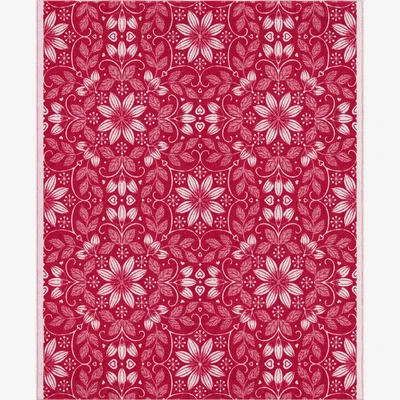 Nordic Nest Ekelund Linneväveri Warm cotton blanket 140x170 cm Red