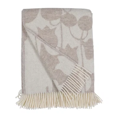 Nordic Nest Almedahls Skogen throw 130x170 cm Beige-off white