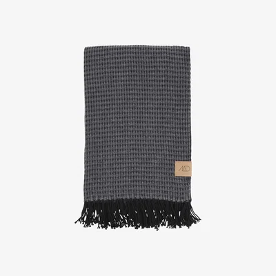 Nordic Nest Bohemia throw 120x175 cm dark grey