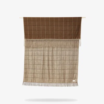 Nordic Nest Form & Refine Aymara blanket 130x190 cm New square brown