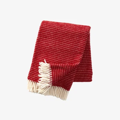 Nordic Nest Ralph wool throw red