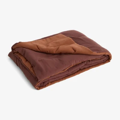 Nordic Nest HAY Air Quilt throw Iron red 140x200 cm