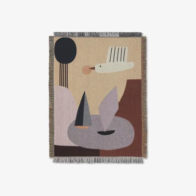 Nordic Nest ferm LIVING Bird boned throw 80x110 cm