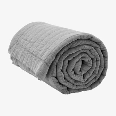 Nordic Nest Magnhild vadderat bedspread 160x280 cm Rock