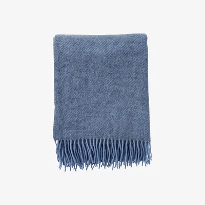 Nordic Nest Gotland wool throw 130x200 cm Infinity blue (blue)