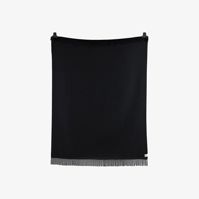 Nordic Nest Røros Tweed Vega throw 150x210 cm Black