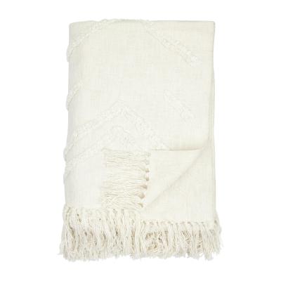 Nordic Nest Boel & Jan Tovhult cotton throw 130x170 cm Offwhite