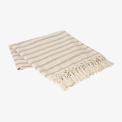 Nordic Nest Broste Copenhagen Elly throw 130x160 cm Fungi grey-natural