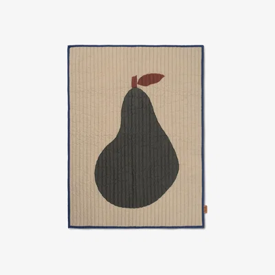 Nordic Nest Pear blanket 80x110 cm Sand-dark green