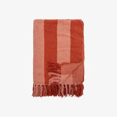 Nordic Nest Bloomingville Frello throw 130x160 cm Orange