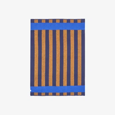 Nordic Nest Scandi Living Aisles wool blanket 130x180 cm Blue