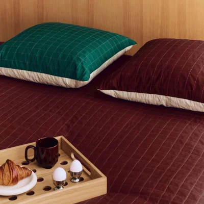 Nordic Nest HAY Dori bedspread Maroon 195x245 cm