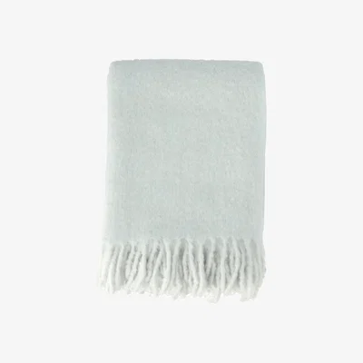 Nordic Nest Scandi Living Dune mohair throw 130x170 cm Ice blue