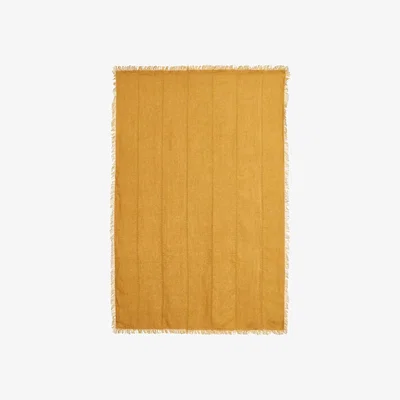 OKA Brier Linen Throw - Dijon