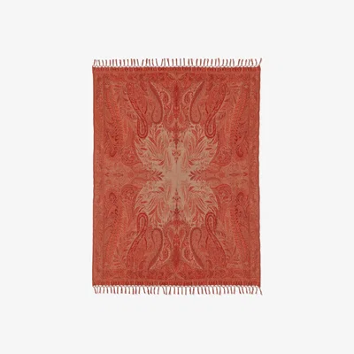 OKA OKA, Antique-Style Paisley Wool Throw, Throws, Wool, Paisley